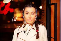 رپ خوانی خاطره حاتمی بازیگر سریال گرگ و میش وسط مصاحبه