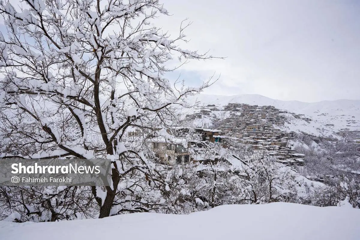 تصاویر؛ طبیعت زمستانی روستای کنگ 37