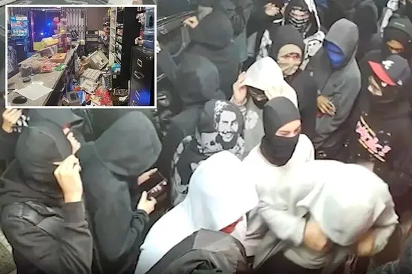 ده‌ها نفر یک فروشگاه را در چند دقیقه غارت کردند