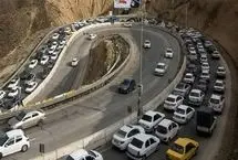 ترافیک سنگین در محورهای منتهی به تهران/ موج بازگشت مسافران ادامه دارد