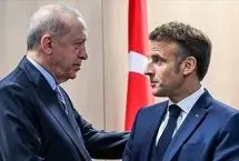 گفتگوی اردوغان و مکرون درباره تنگه هرمز