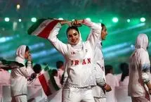 تصاویر؛ ژست دختران ایران در افتتاحیه بازی‌های آسیایی