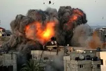 ببینید؛ عملیات انفجار اسرائیل یک محله غزه را با خاک یکسان کرد