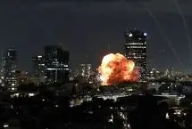 تصاویر رویترز از حملات موشکی ایران به اسرائیل 