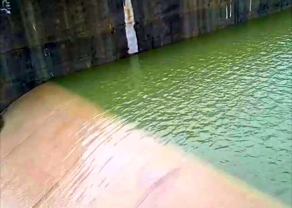 سرریز سد هاله کوهدشت در بارندگی های اخیر