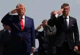 تصاویر؛ چهره اندوهگین ترامپ در استقبال از سربازان کشته شده