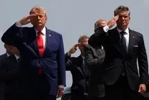 تصاویر؛ چهره اندوهگین ترامپ در استقبال از سربازان کشته شده
