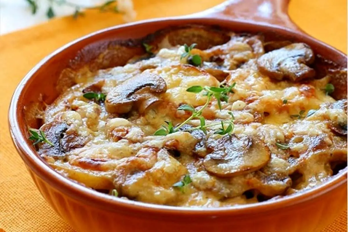 این پیش‌غذای خوشمزه و گیاهی را با قارچ درست کنید 