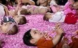 تصاویر؛ آیین ملی گل غلتان نوزادان