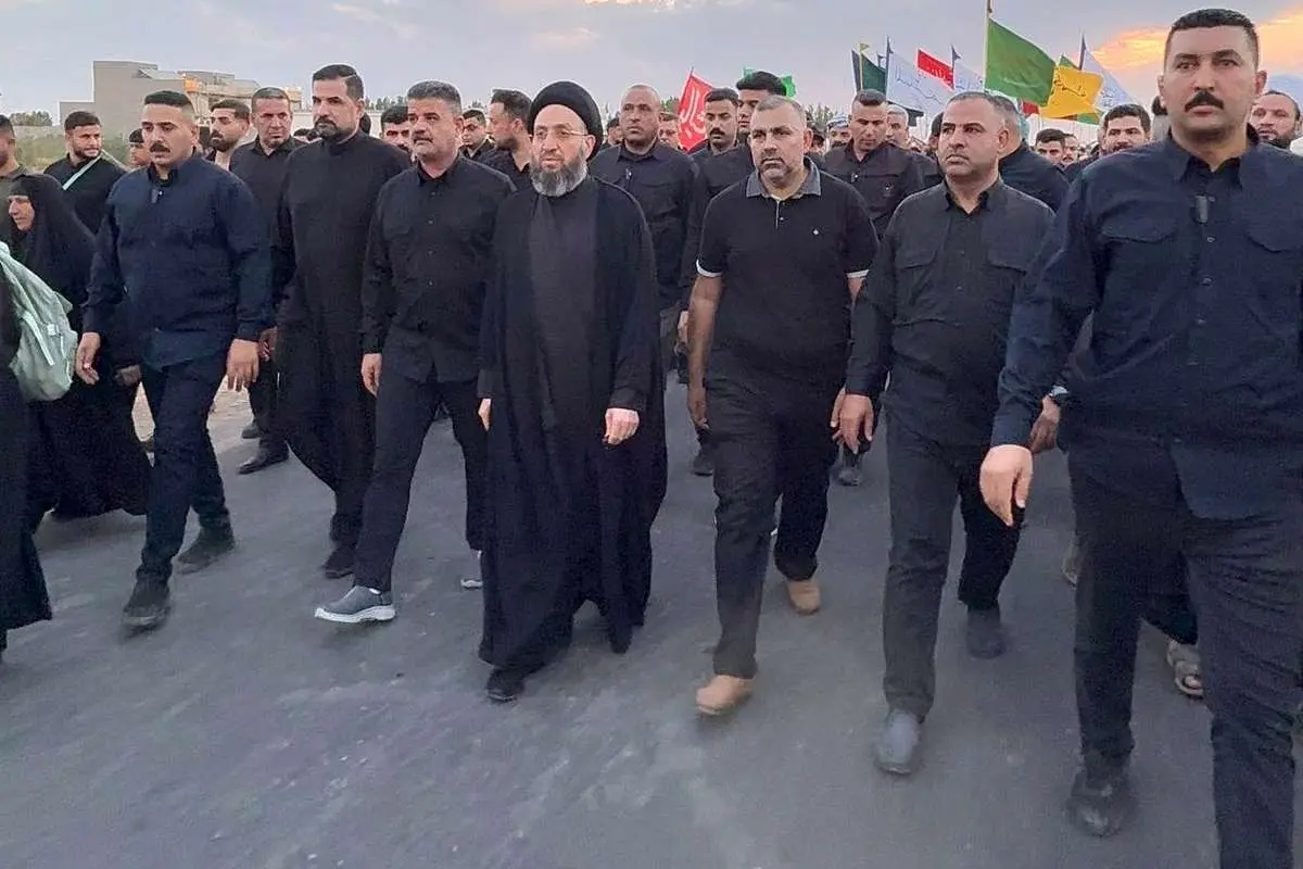 عمار حکیم در پیادهروی اربعین هدف سوءقصد قرار گرفت