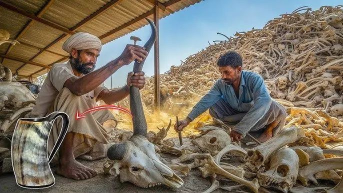 ببینید؛ تولید لیوان لوکس با شاخ حیوانات