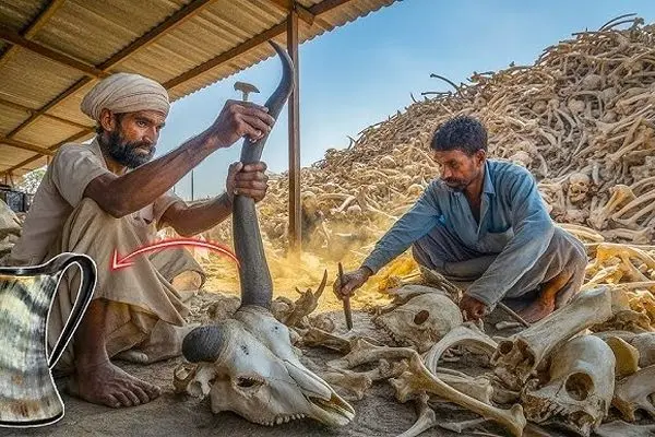 ببینید؛ تولید لیوان لوکس با شاخ حیوانات