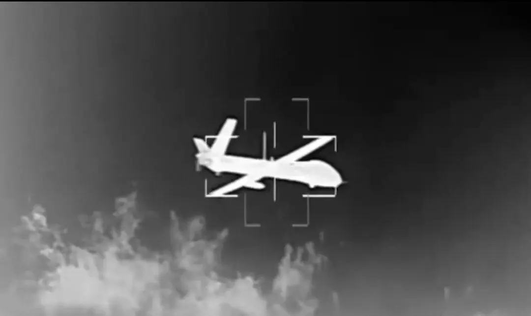 لحظه رهگیری و انهدام دو فروند پهپاد MQ ۹ 