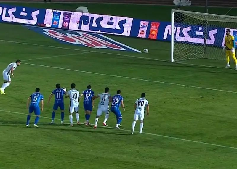 ببیبنید؛ گل اول آلومینیوم به استقلال توسط رحمان جعفری دقیقه 53