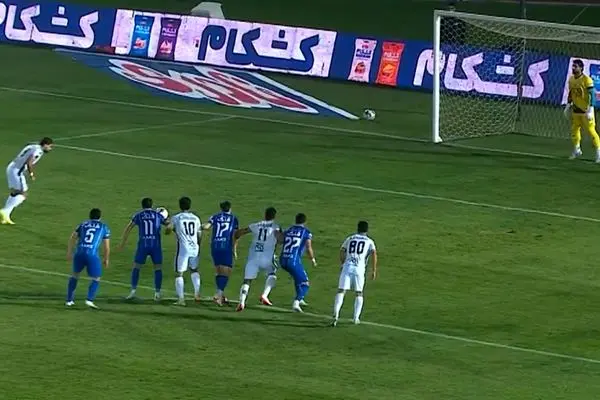 ببیبنید؛ گل اول آلومینیوم به استقلال توسط رحمان جعفری دقیقه 53