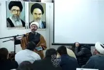 لحظه اصابت موشک به محل جلسه طلاب قم