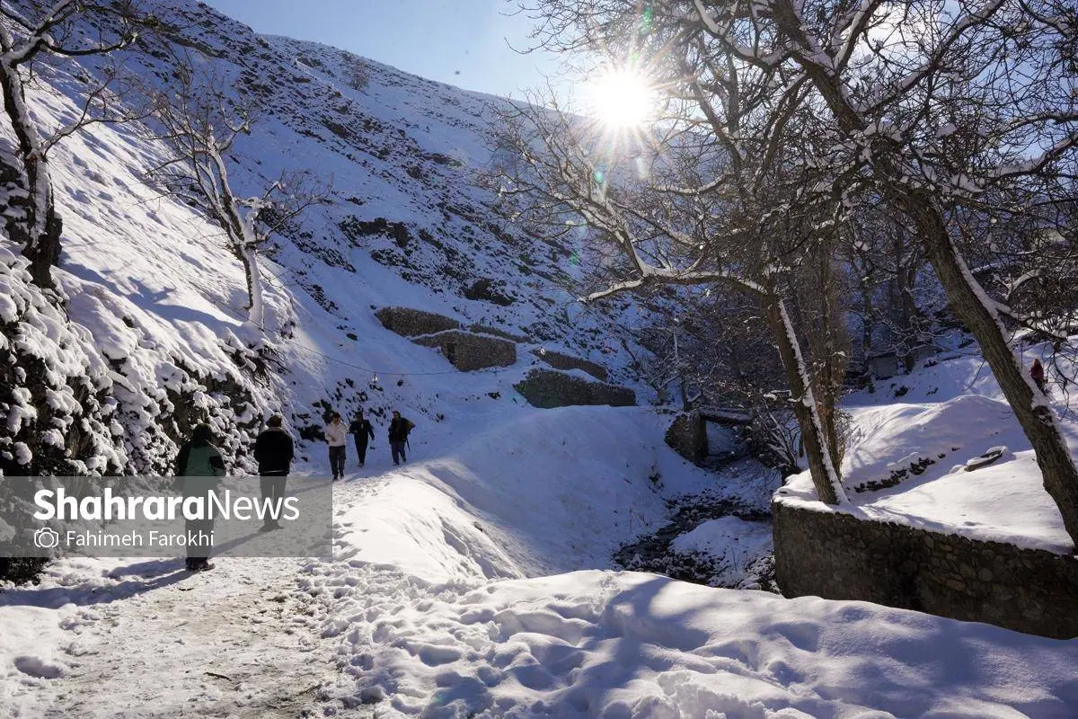 تصاویر؛ طبیعت زمستانی روستای کنگ 27