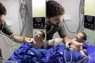 نوزاد تازه‌ متولد شده با یک حرکت بامزه پربازدید شد
