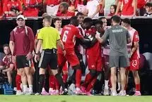 ببینید؛ اخراج عجیب امبولو در مقابل آرژانتین توسط VAR
