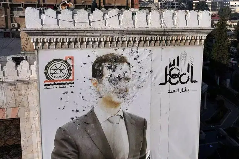 اعدام نمادین بشار اسد در دمشق