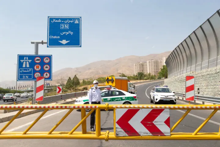 محدودیت تردد درجاده کندوان وآزادراه تهران - شمال؛ روز جمعه ۱۸ مهر