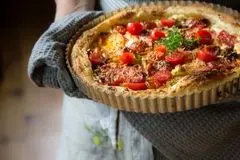 طرز تهیه تارت گوجه فرنگی به روش ایتالیایی 