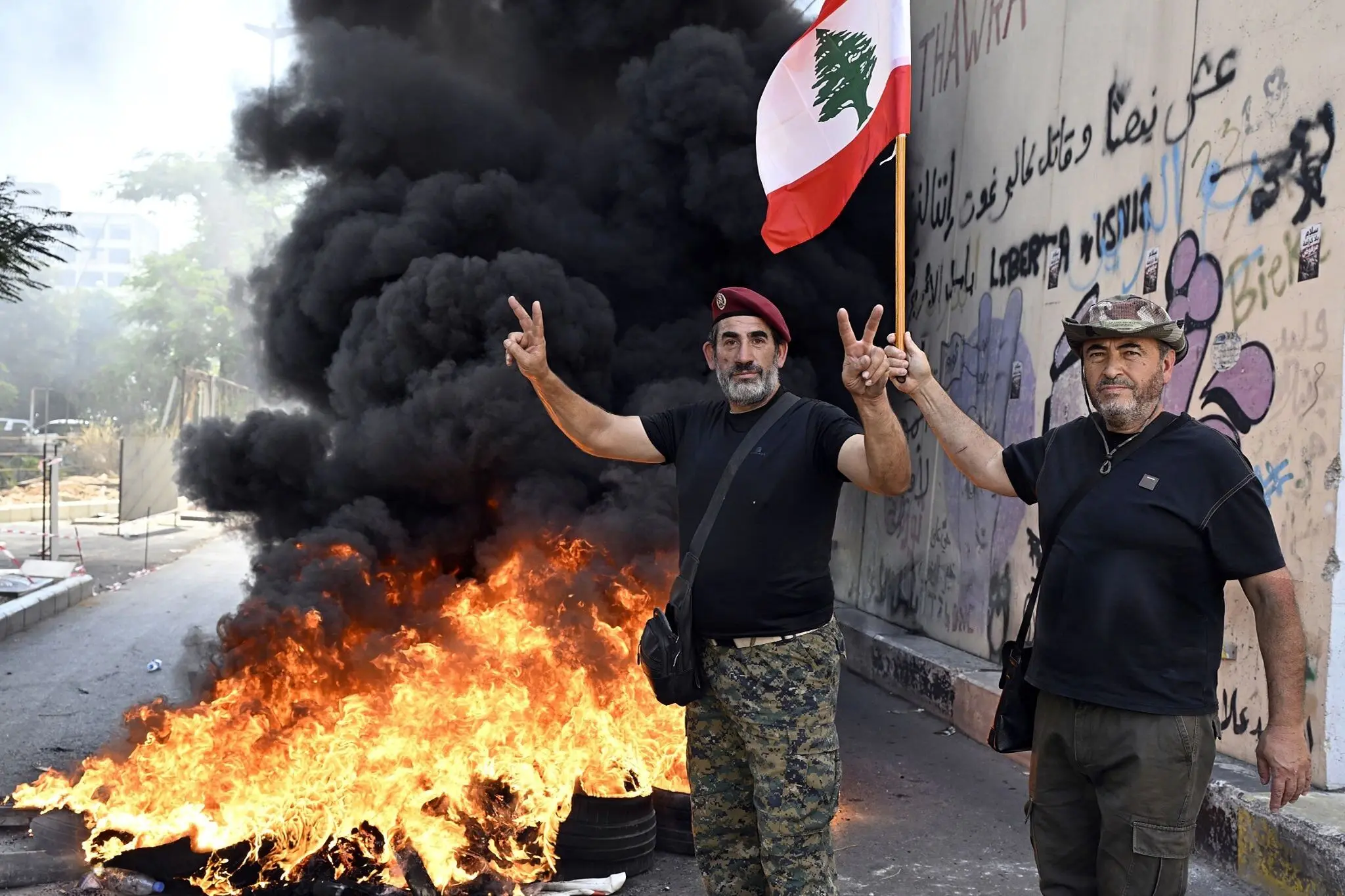 تصاویر؛ بیروت متشنج شد