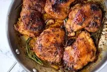 طرز تهیه مرغ تنوری با سیر و کره؛ مرغ لذیذ و خوشبو

