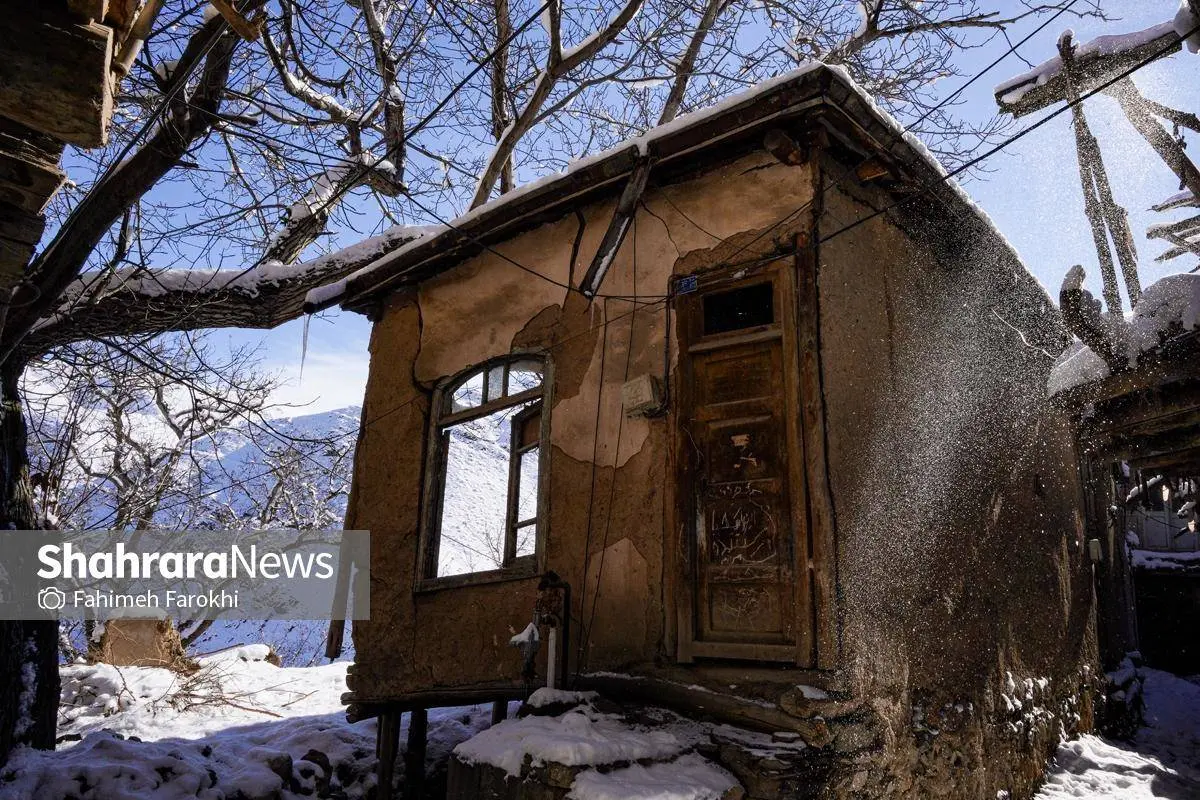 تصاویر؛ طبیعت زمستانی روستای کنگ 11