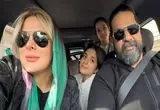 فیلمی از لحظات شیرین پدر و دختری رضا صادقی و فرزندش