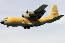 فرود هواپیمای سی ۱۳۰ در فرودگاه مهرآباد تهران