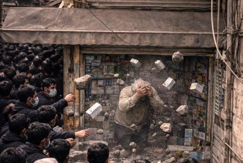 پوستر گرافیکی  رسانه سازمان تبلیغات اسلامی درباره اعتصاب بازار 