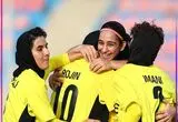 شادی و پایکوبی بازیکنان خاتون بم پس از صعود