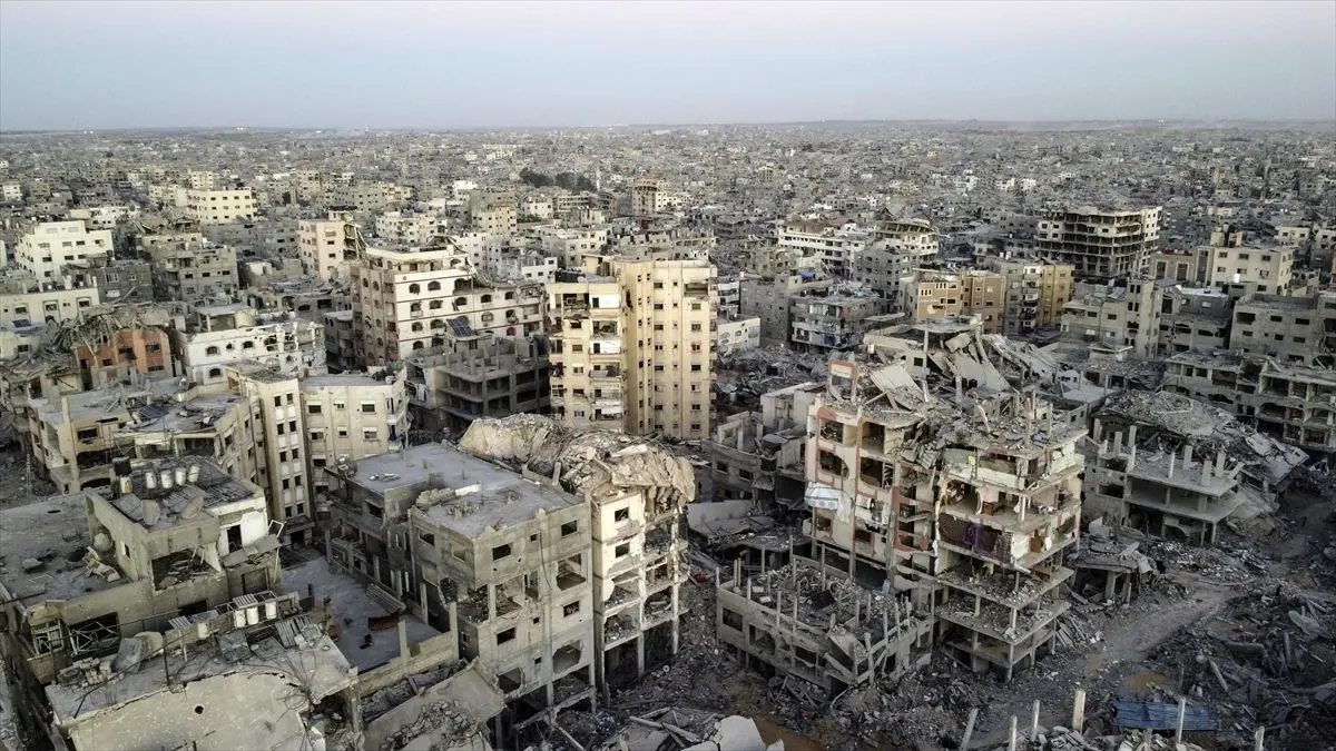 تصاویر؛ ویرانی گسترده در محله شیخ رضوان غزه 