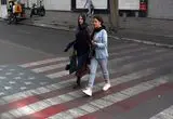 تصاویر؛ عبور از روی نقاشی پرچم آمریکا و اسرائیل در جنوب تهران
