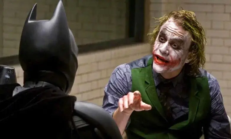 تصویری جالب از جوکر و بتمن در پشت صحنه فیلم شوالیه تاریکی