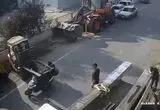 تصادف هولناک موتورسوار ۱۶ ساله با لیفتراک 