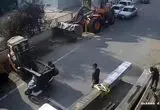 تصادف هولناک موتورسوار ۱۶ ساله با لیفتراک 
