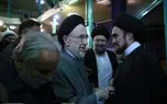 تصاویر؛ خاتمی و ناطق نوری در مراسم ختم صالحی منش در حسینیه جماران