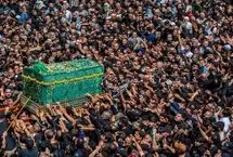 تصاویر؛ تشییع نمادین پیکر امام جواد(ع) در کاظمین
