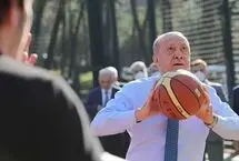  تصاویری از بازی بسکتبال اردوغان و مسئولان ترکیه