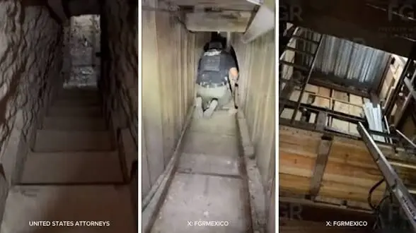 کشف تونل پیشرفته قاچاق مواد مخدر در تیخوانای مکزیک 