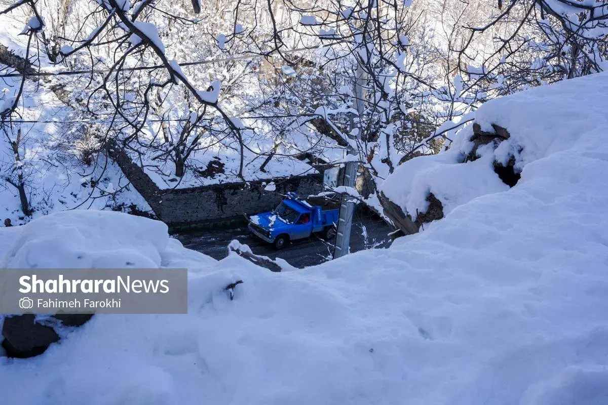تصاویر؛ طبیعت زمستانی روستای کنگ 26