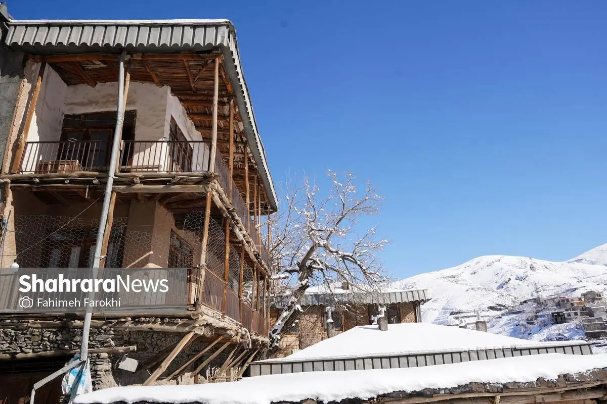 تصاویر؛ طبیعت زمستانی روستای کنگ 3