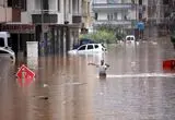 خیابان‌های سامسون ترکیه زیر آب رفت