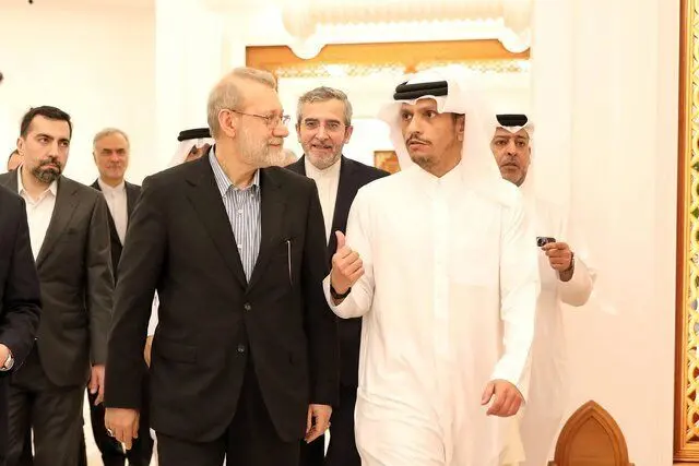 بیانیه وزارت خارجه قطر درباره جزئیات دیدار لاریجانی و آل ثانی
