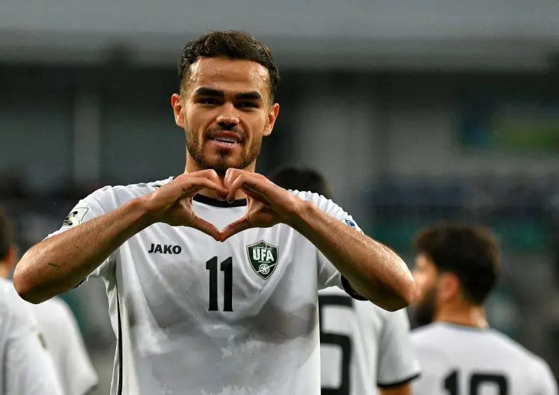 ببینید؛ گل دوم ازبکستان به مصر با دبل ارونوف در دقیقه ۴۰