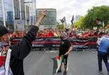 ببینید؛ پلیس هلند به حامیان غزه حمله کرد