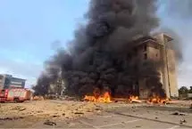 لحظه اصابت موشک ایرانی به بئرالسبع