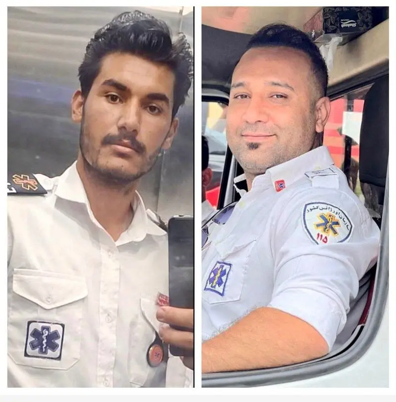 شهادت ۲ عضو اورژانس